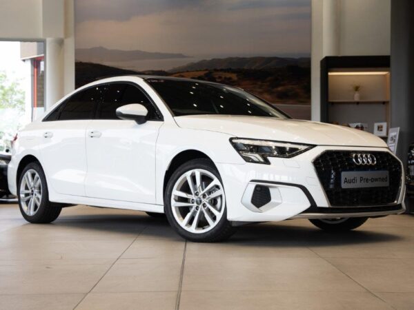 Audi A3 Sedan 35 TFSI showcasing its modern design and advanced technology features.