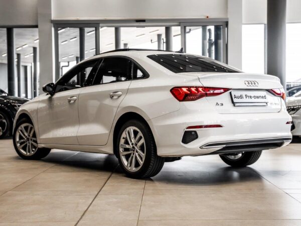 Audi A3 Sedan 35 TFSI showcasing its modern design and advanced technology features.