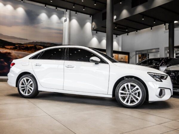 Audi A3 Sedan 35 TFSI showcasing its modern design and advanced technology features.