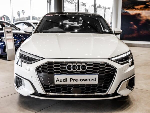 Audi A3 Sedan 35 TFSI showcasing its modern design and advanced technology features.