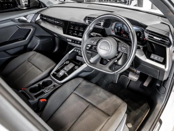 Interior view of the Audi A3 Sedan 35 TFSI.