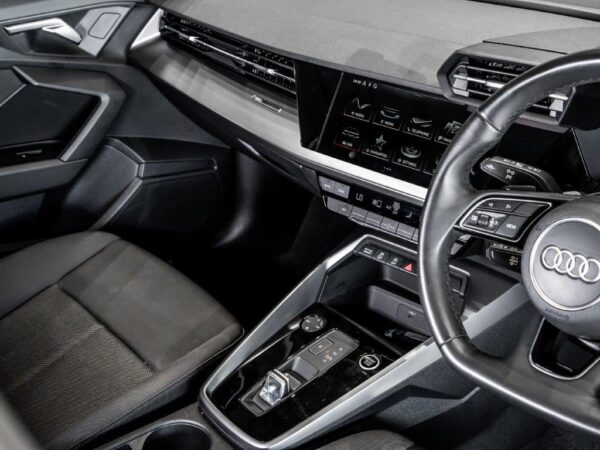 Interior view of the Audi A3 Sedan 35 TFSI.