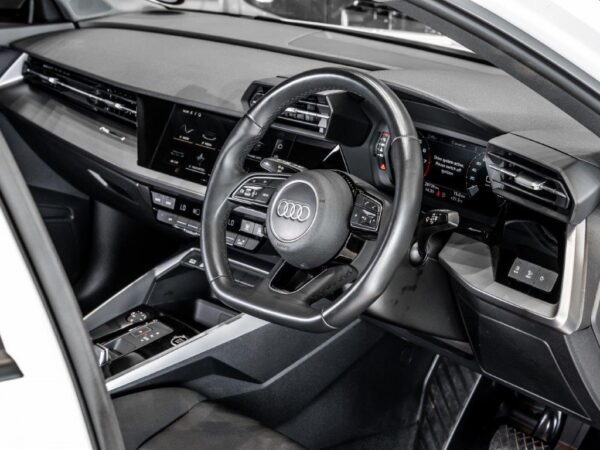 Interior view of the Audi A3 Sedan 35 TFSI.