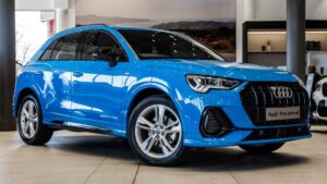 2024 Audi Q3 35 TFSI S Tronic S Line, showcasing its sporty design and premium features.