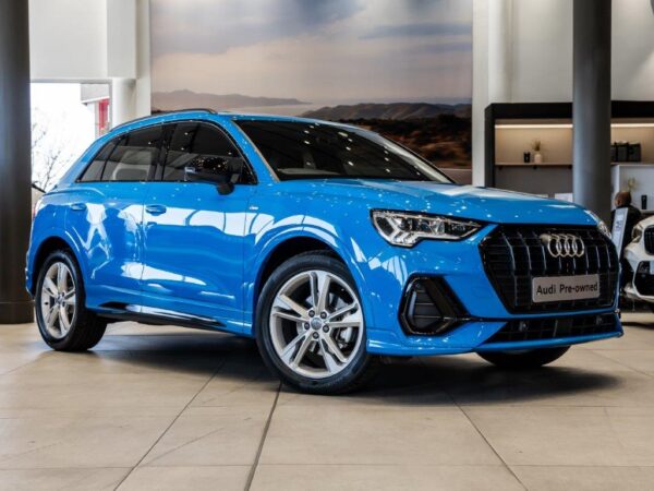 2024 Audi Q3 35 TFSI S Tronic S Line, showcasing its sporty design and premium features.