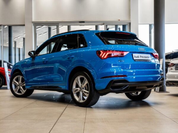 2024 Audi Q3 35 TFSI S Tronic S Line, showcasing its sporty design and premium features.