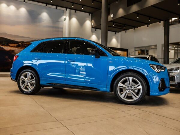 2024 Audi Q3 35 TFSI S Tronic S Line, showcasing its sporty design and premium features.