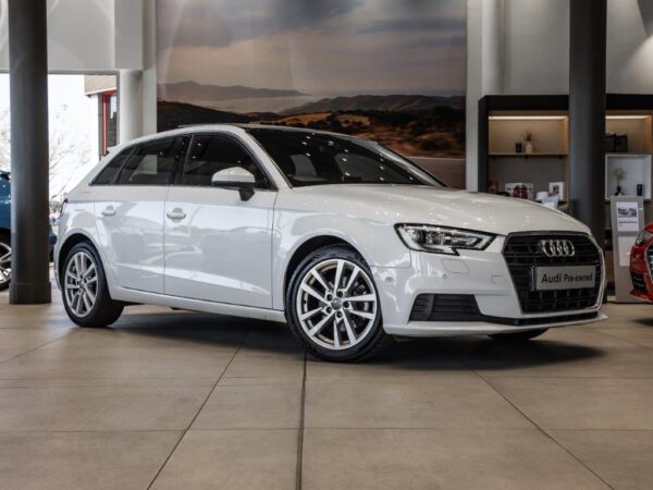 Audi A3 Sportback 1.4 TFSI parked in a scenic location, showcasing its sleek design and modern features.